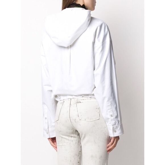 Alexander Wang Henley Shirt Jacket Detached hoodie - Picture 2 of 14